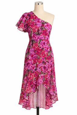 Showpo Midi Dress Clabelle Pink Floral One Shoulder  Size 6 NWT